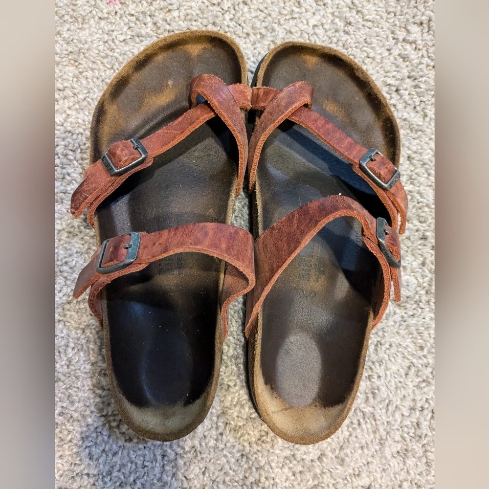 Birkenstock Mayari Sandals, Earth Red